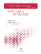 Mary Had a Little Lamb SATB choral sheet music cover